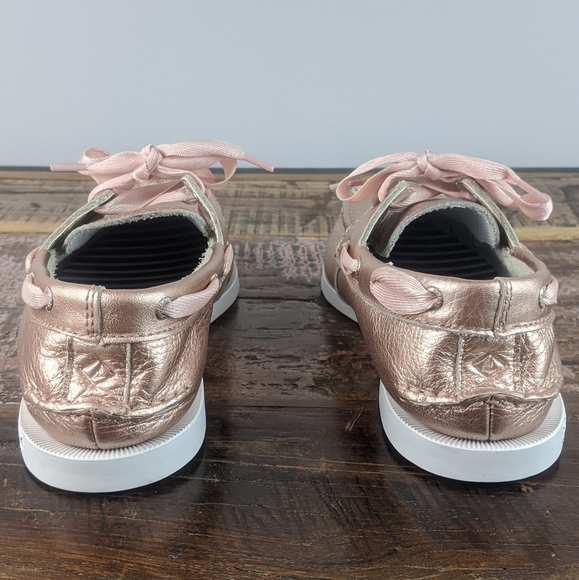 Sperry Top Sider Sparkle Boat Rose Gold (Pink) Size Youth 6 - Picture 5 of 15